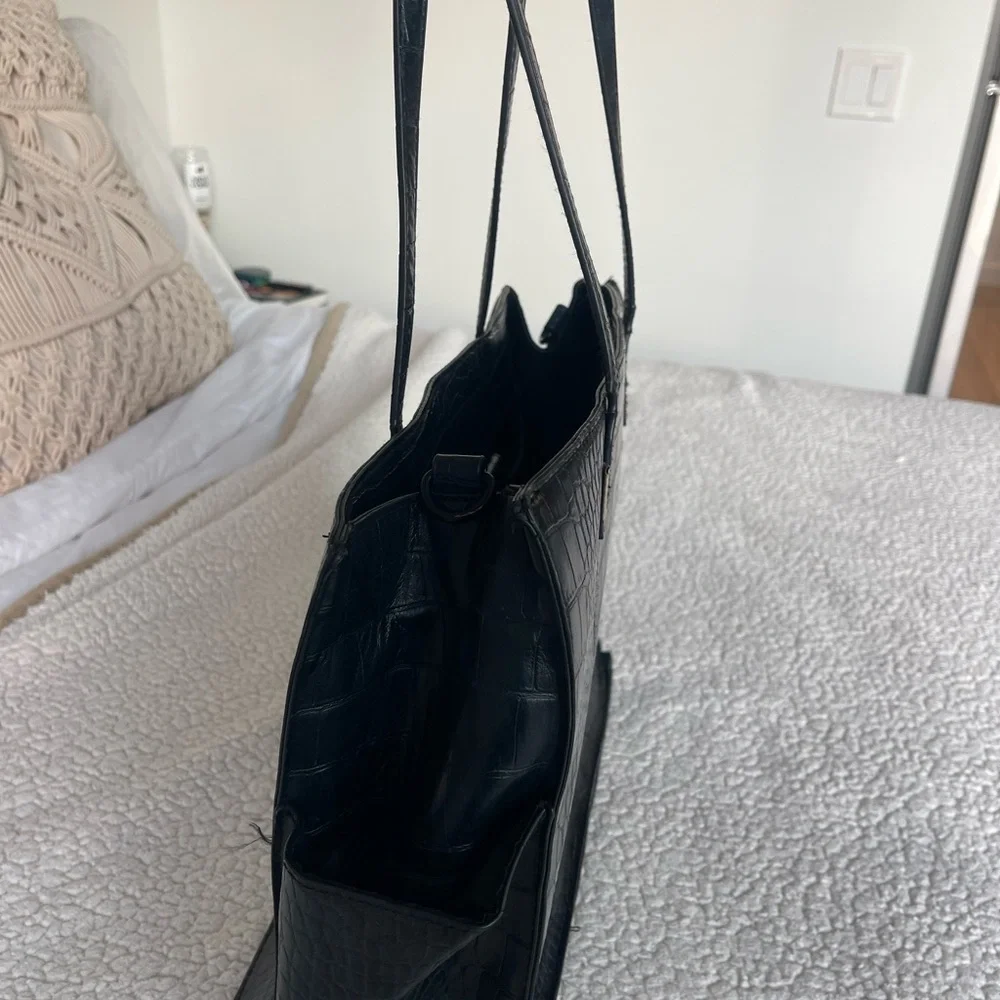 Béis 'The Work Tote' In black croc - Picture 6 of 6